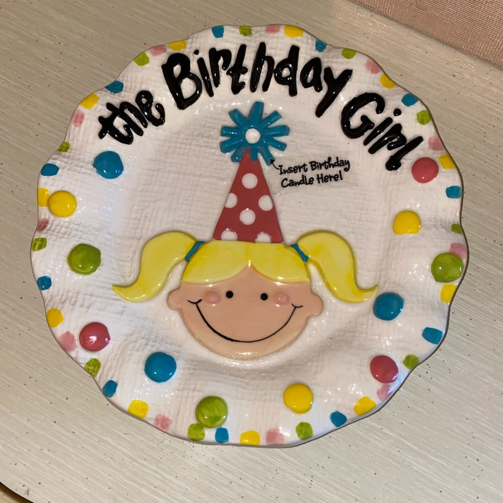 COPY - Mud Pie Birthday Plate!